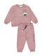 Kinder Sweatpants Set Rosa Dunkel 2Stücke