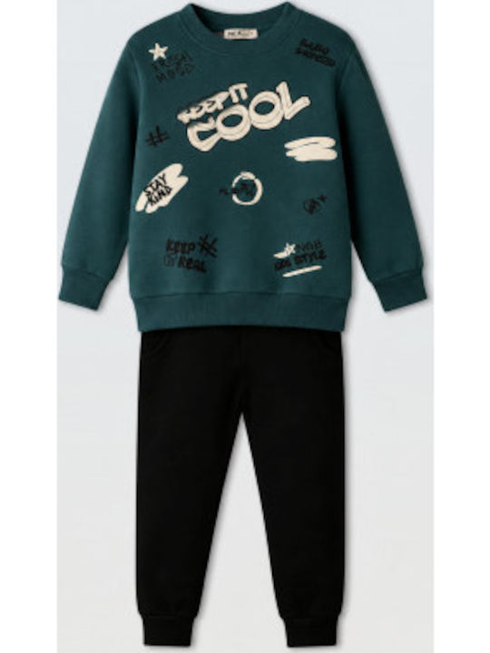 Nek Kids Wear Kids Sweatpants Set Petrol Blue 2...