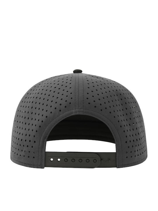 Atlantis S-bank Five Five-Panel Jockey Hat Recycled Polyester Dark Grey