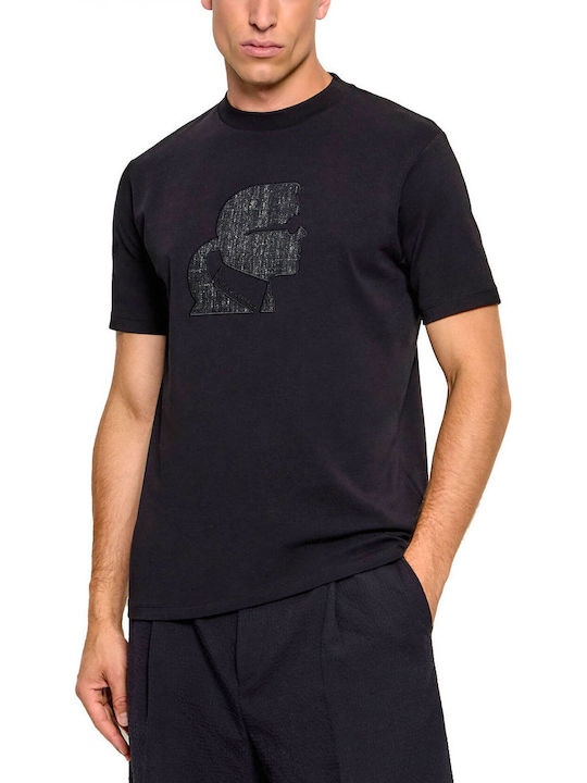 Karl Lagerfeld Crewneck T-Shirts Schwarz