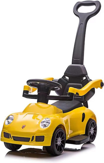Homeone Porche Baby Lauflernhilfe Ride On für 12+ Monate Gelb
