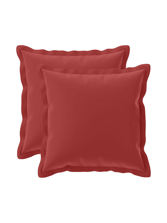 vidaXL Калъф За Възглавница Houten Червен 45x45см