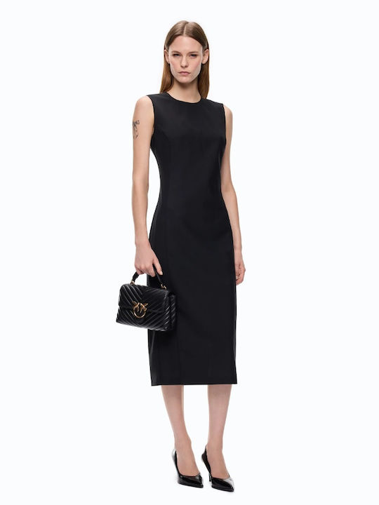 Summer Midi Evening Dress Black