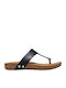 Iqushion Leather Women's Flat Sandals White