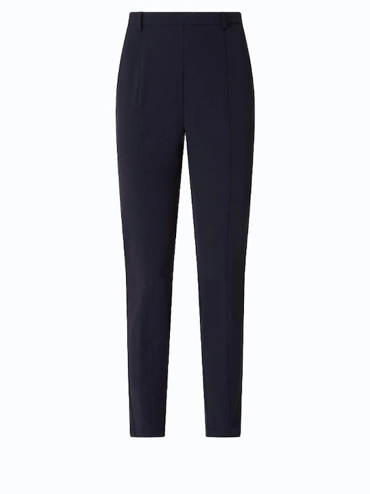 Pinko Pantaloni Dama Din Țesătură Skinny Fit Albastru Închis Pinko Pantaloni Dama Din Țesătură Skinny Fit Albastru Închis