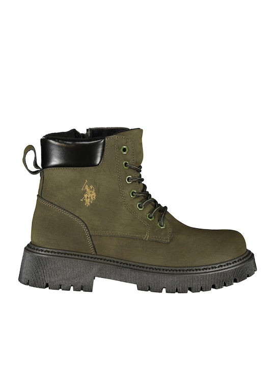 U.S. Polo Assn. Women's Ankle Boots Green