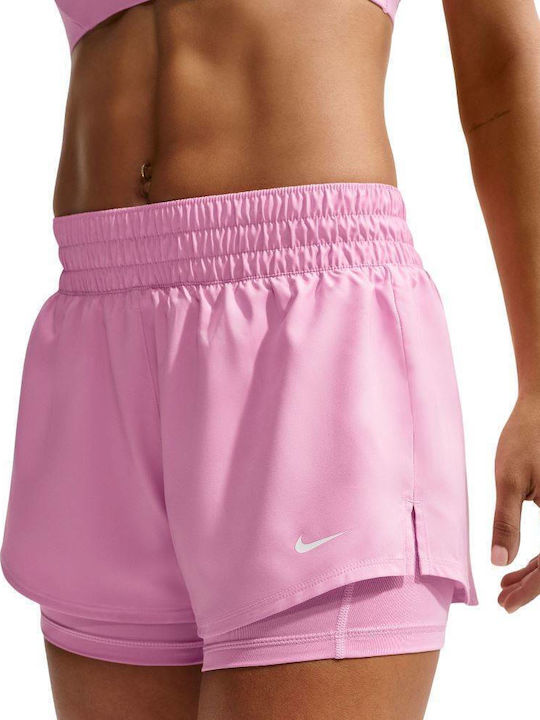 Nike One Women's Shorts Dri-Fit Pink Rise