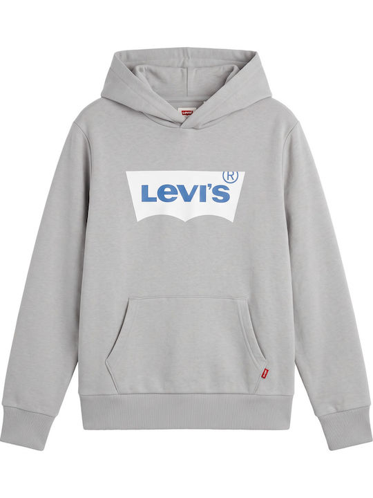 Levi's Kinder-Sweatshirt mit Kapuze Grau Batwin...