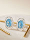 Heliophilia Silver Green Earrings