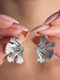 Elika Silver Ohrringe Grau