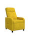 Relax Sessel Samt Gelb 66x95x100cm