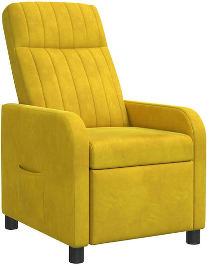 Relax Sessel Samt Gelb 66x95x100cm