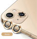 Ring Protector Kamera Schutz Gehärtetes Glas Gold für iPhone 13 / 13 Mini