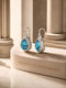 Chrysothemiss Frozen Blue Earrings