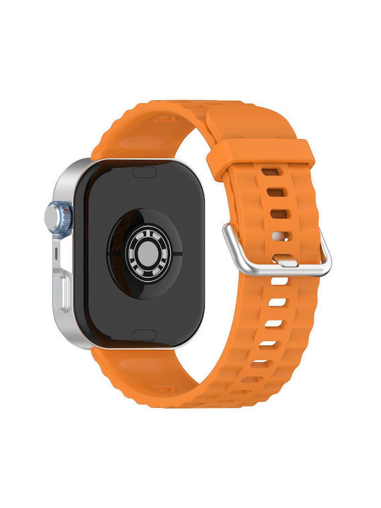 Huawei Watch Fit4 Pro Fit4 Fit3 Xdfind Silver Buckle Monochrome Watch Strap Silicone Orange