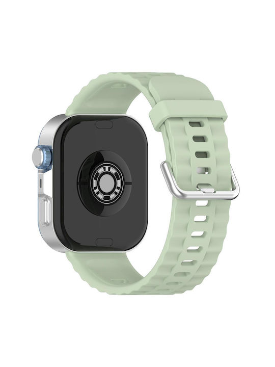 Huawei Watch Fit4 Pro Fit4 Fit3 Xdfind Silver Buckle Monochrome Watch Strap Silicone Light Green