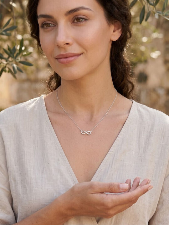 Grekas Grekas Κolleté aus Silber mit Zirkon