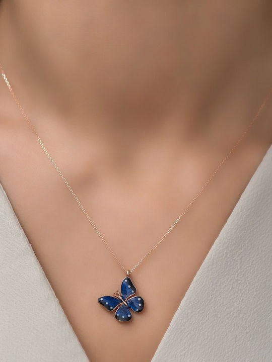 Heliophilia Silver Necklace From Pink Gold Plated Silver Pink