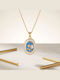 Heliophilia Silver Navy Marineblau Halskette