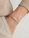 Grekas Women's Silver Chain Bracelet with Zircon