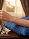 Grekas Women's Silver Chain Bracelet with Zircon 5cm