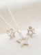 Elika Silver Schmuckset Mit Halskette & Ohrringe Aus Silber
