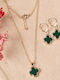Elika Silver Schmuckset mit Halskette & Ohrringe