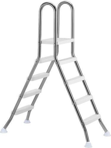 Vivatechnix Pool Ladder Made of Stainless Steel 147x72x183cm Silver