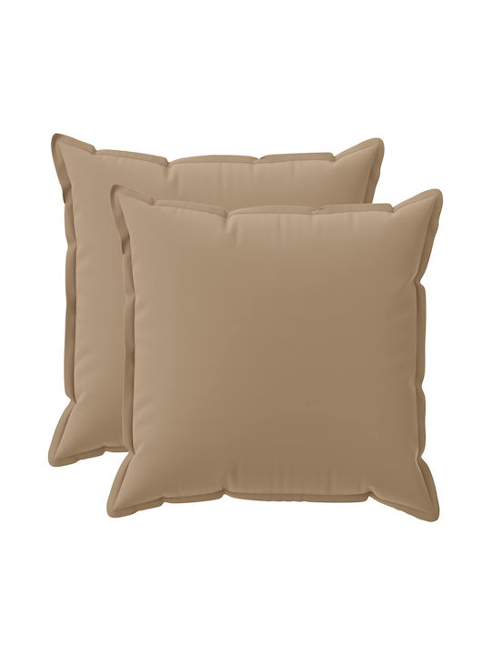 vidaXL Decorative Pillow Case Houten Taupe 80x80cm