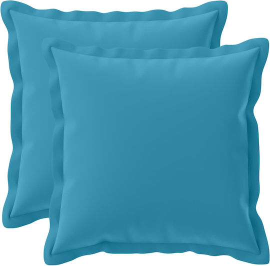 vidaXL Dekorativer Kissenbezug Houten Hellblau 40x40cm