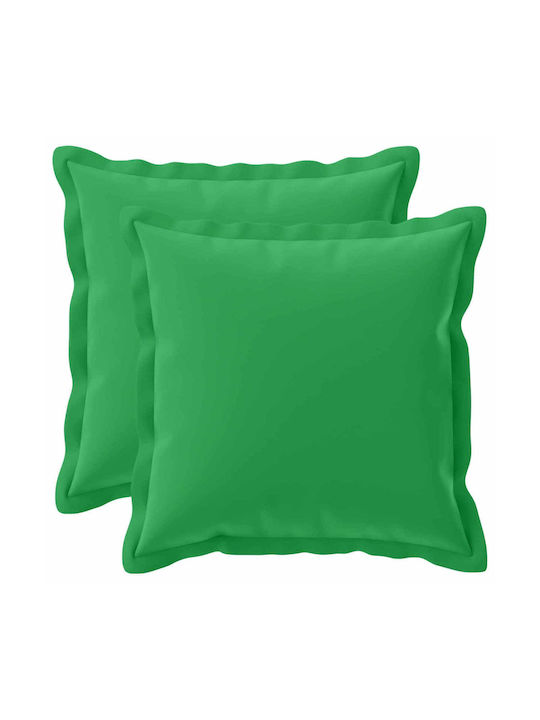 vidaXL Decorative Pillow Case Houten Green 35x35cm