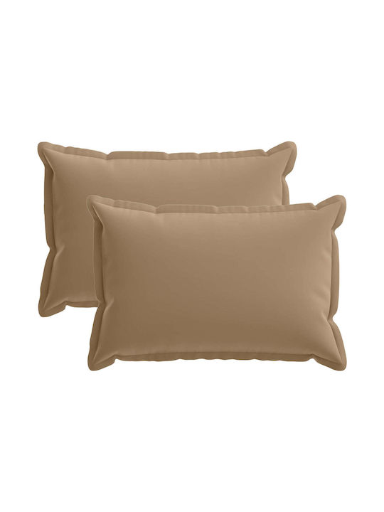 vidaXL Διακοσμητική Μαξιλαροθήκη Houten Taupe 6...