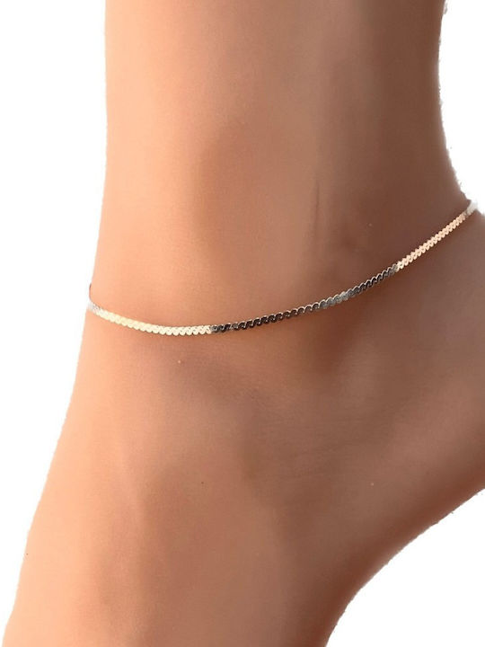 Heliophilia Silver Fußarmband aus Silber Graues