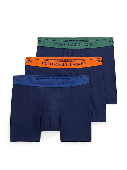 Ralph Lauren Boxeri pentru bărbați Blue 3Pack