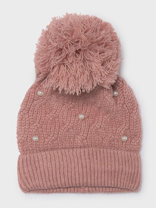 Kinder Beanie Gestrickt Rosa
