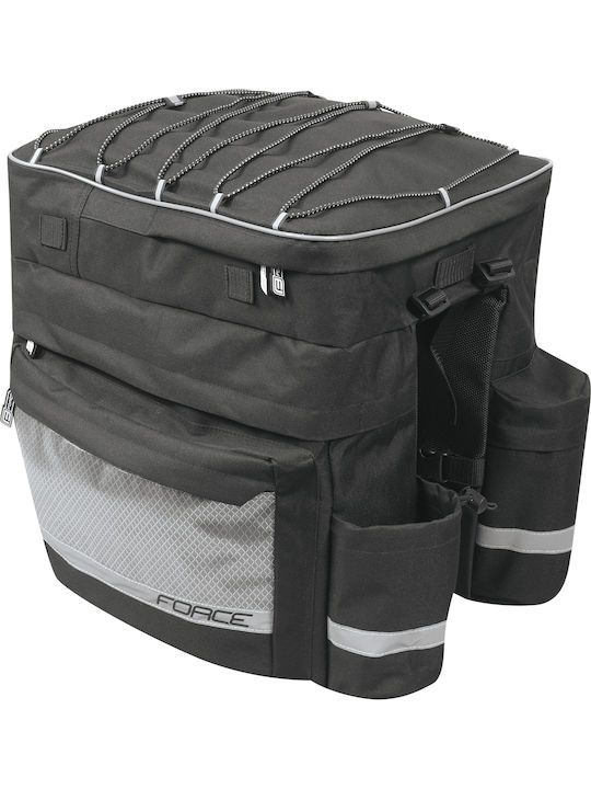 Force Triple 32lt Black Bicycle Rack Bag