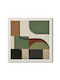 Canvas Painting "Retro Curve Landscape" 80x80x3
