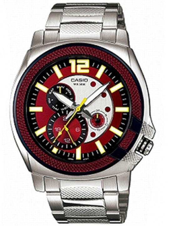 Casio Ανδρικό Ρολόι Μπαταρίας Ασημί