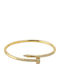 Velve Brățară Pentru Femei Tip Cuff Din Oțel Plăcat Cu Aur Cu Zircon 5.8cm