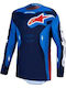 Motocross Riding Jersey Alpinestars Racer Hunt Blue Red