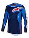 Μπλούζα Motocross Alpinestars Racer Hunt Blue Red