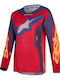 Tricou De Motocross Pentru Copii Alpinestars Fluid Hunt Roșu Coral