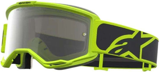 Μάσκα Motocross Alpinestars Vision 5 Rora Blk Ylow Fluo Mirror-silver