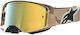 Ochelari De Motocross Alpinestars Supertech Lone Camo Desert Mirror-Gold