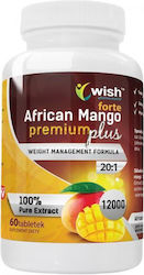 Wish Pharmaceutical African Mango Premium Plus Forte 20:1 12000 60 ταμπλέτες Wish Pharmaceutical African Mango Premium Plus Forte 20:1 12000 60 ταμπλέτες