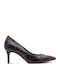 Spitze Zehe Pumps mit Mittlerem Absatz Tiermuster