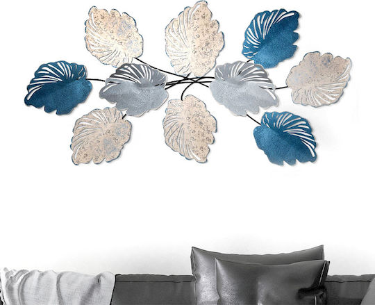 Megapap Decorative Handmade Blue Fabric Tapestry 117x57cm