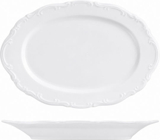 Kutahya Porselen Oval Serving Platter Made of Porcelain 6 Pieces