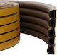 vidaXL Door Draft Stopper Rubber Window in Brown Color 0.8cm