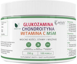 Wish Pharmaceutical Glucosamine + Chondroitin + Vitamin C + MSM Supplement for Joint & Bone Health 250gr Wish Pharmaceutical Glucosamine + Chondroitin + Vitamin C + MSM Supplement for Joint & Bone Health 250gr